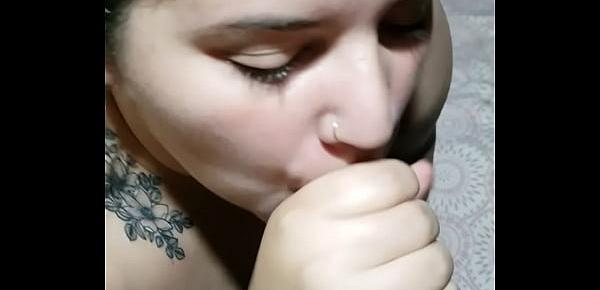  Best Blowjob I Ever Had cuming all over her boobs - POV